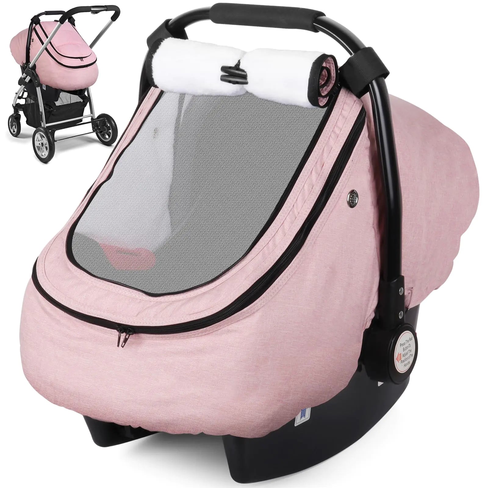 Rquite Baby Winter Car Seat Cover - Waterproof & Warm
