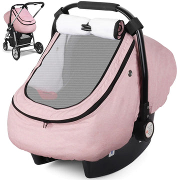 Rquite Baby Winter Car Seat Cover - Waterproof & Warm