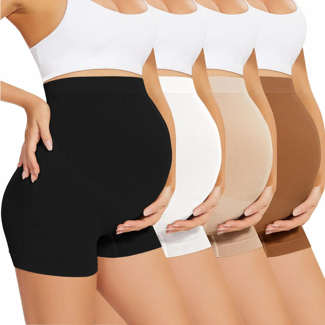SAYCELI Women's Maternity High-Waisted Belly Support